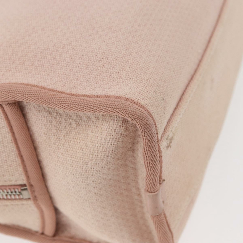 【日本直送】香奈兒 Deauville 系列鏈條保齡球包帆布米色銀色 CC 正品 ka3775V-15