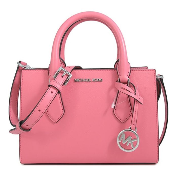 快速出貨!【Michael Kors】小款防刮兩用包-玫粉色-4