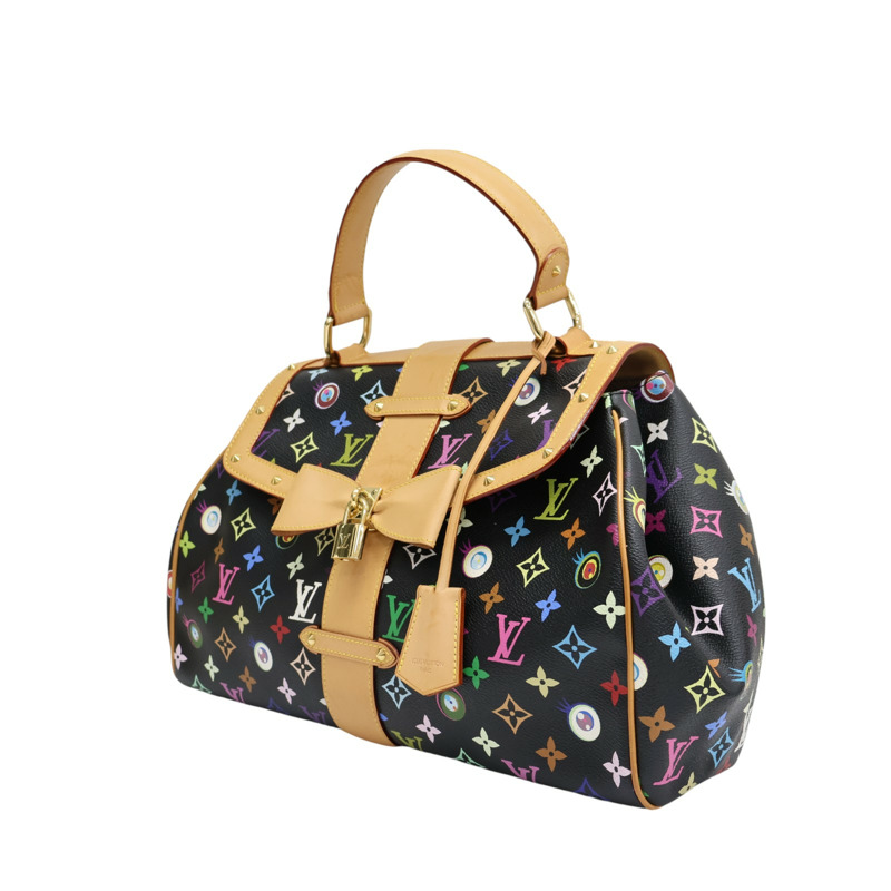 黑彩 原花帆布 Eye Love Sac Retro GM 手提包【LOUIS VUITTON LV 路易威登】 M92052-2