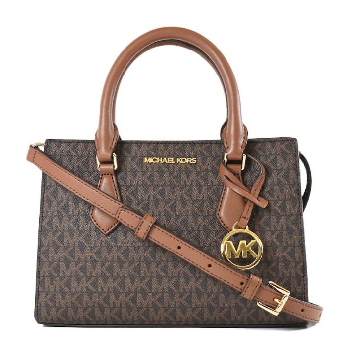 快速出貨！【Michael Kors】撞色小款防刮兩用包-咖啡焦糖-0