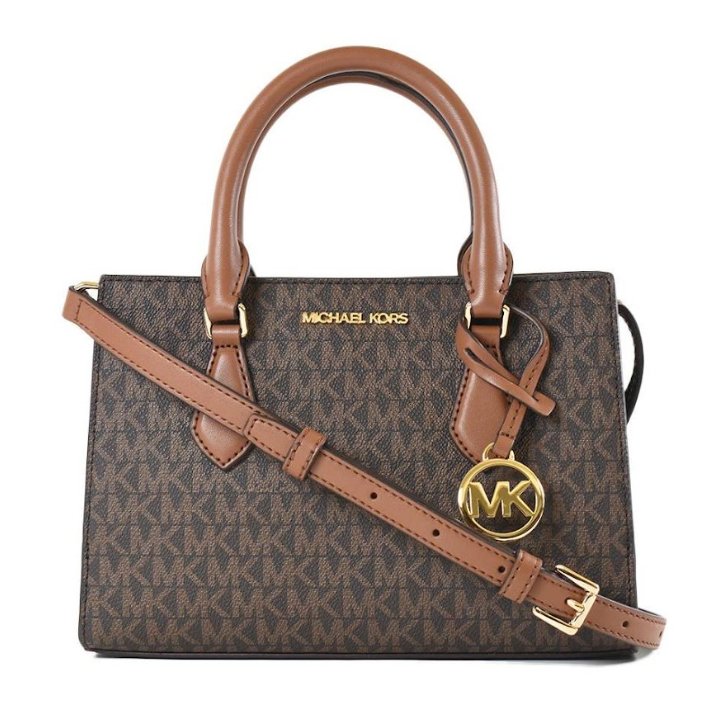 快速出貨！【Michael Kors】撞色小款防刮兩用包-咖啡焦糖-2