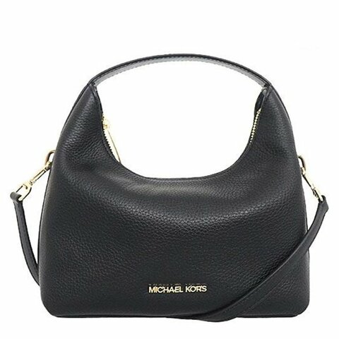 快速出貨！【Michael Kors】荔枝皮革撞色兩用包-黑