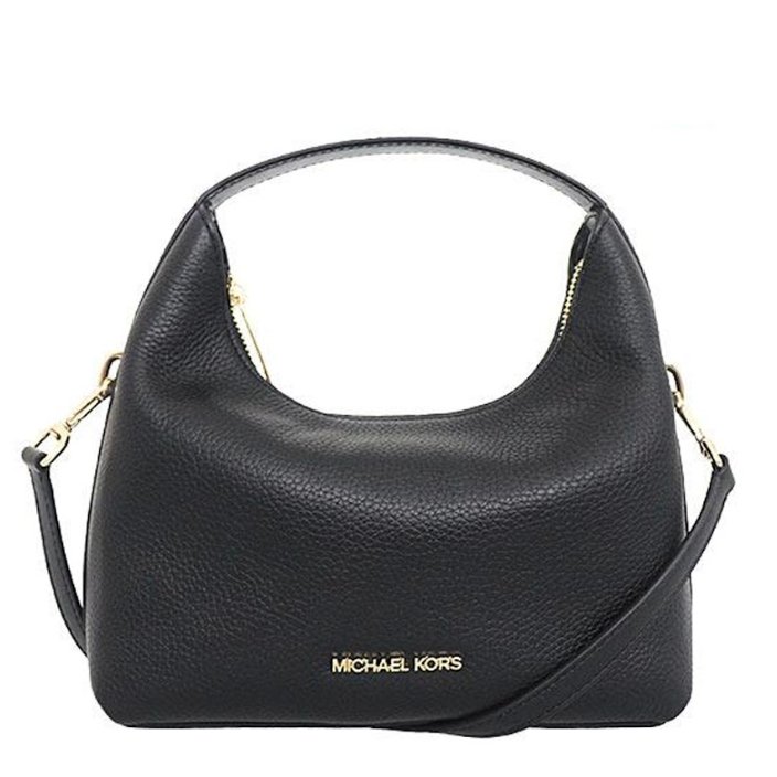 快速出貨！【Michael Kors】荔枝皮革撞色兩用包-黑-4