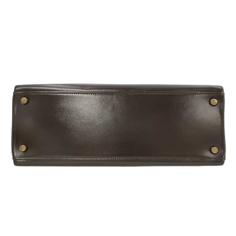 愛馬仕 Hermes Kelly 32 凱莉32 巧克力啡色 Box Calf 金扣 GHW 中古-3