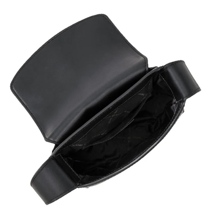 快速出貨!【Michael Kors】鎖頭翻蓋斜背包-黑-1