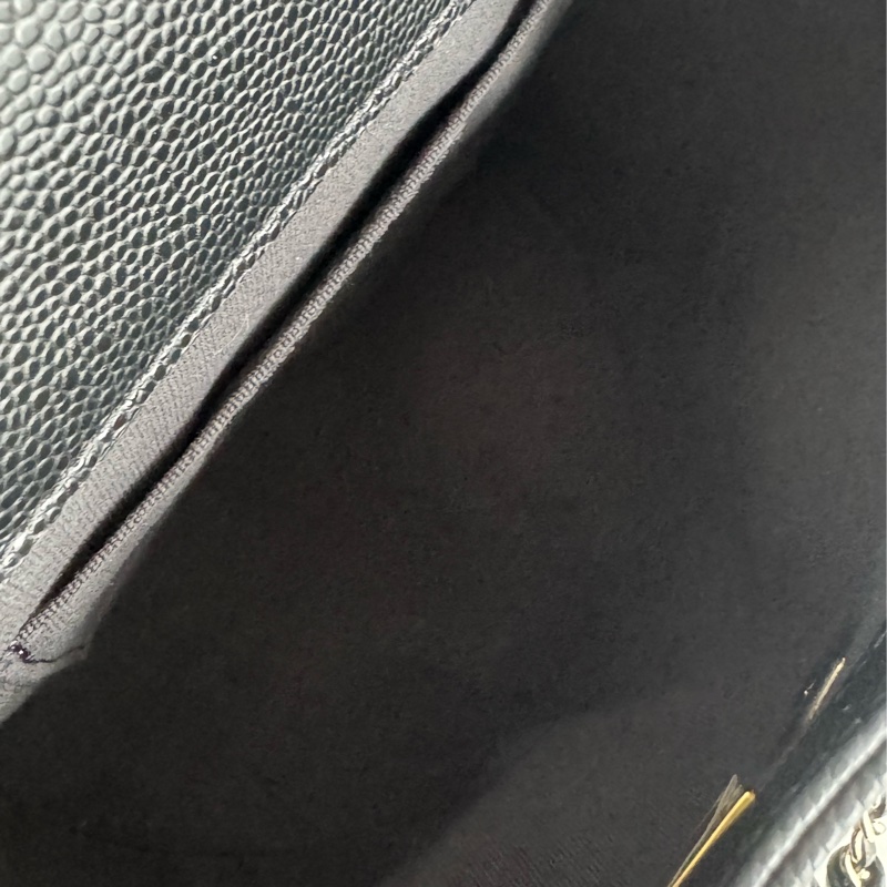 Chanel AS3860黑荔枝淡金雙C DUMA後背包小號-20