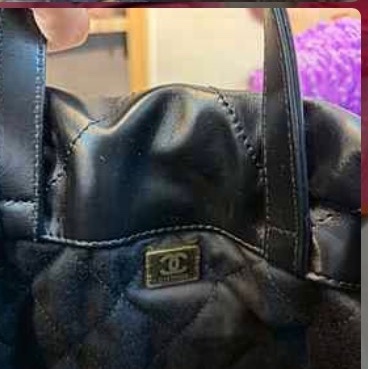 Chanel 22bag 後背包 黑金小號-9