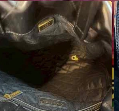 Chanel 22bag 後背包 黑金小號-16