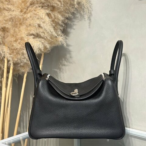HERMES Lindy 30 - 黑銀 C