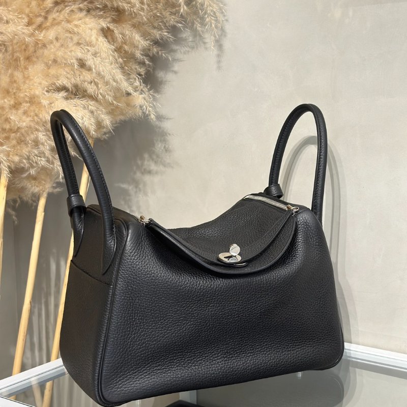 HERMES Lindy 30 - 黑銀 C-2