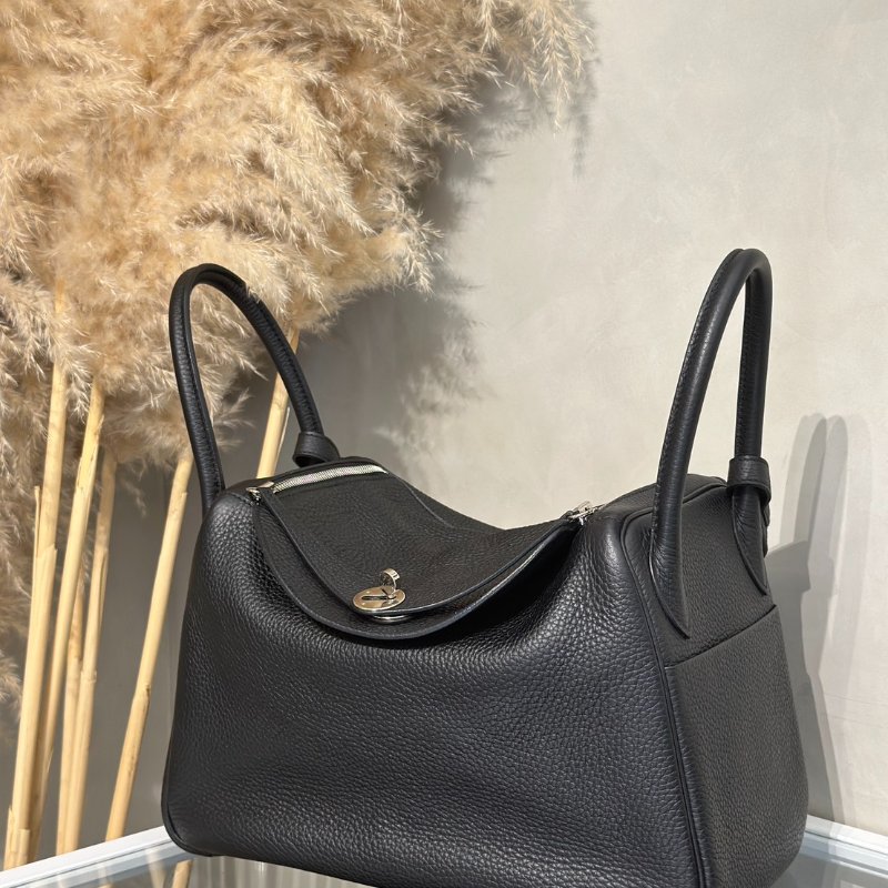 HERMES Lindy 30 - 黑銀 C-3