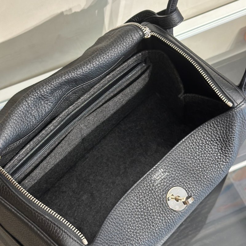 HERMES Lindy 30 - 黑銀 C-6