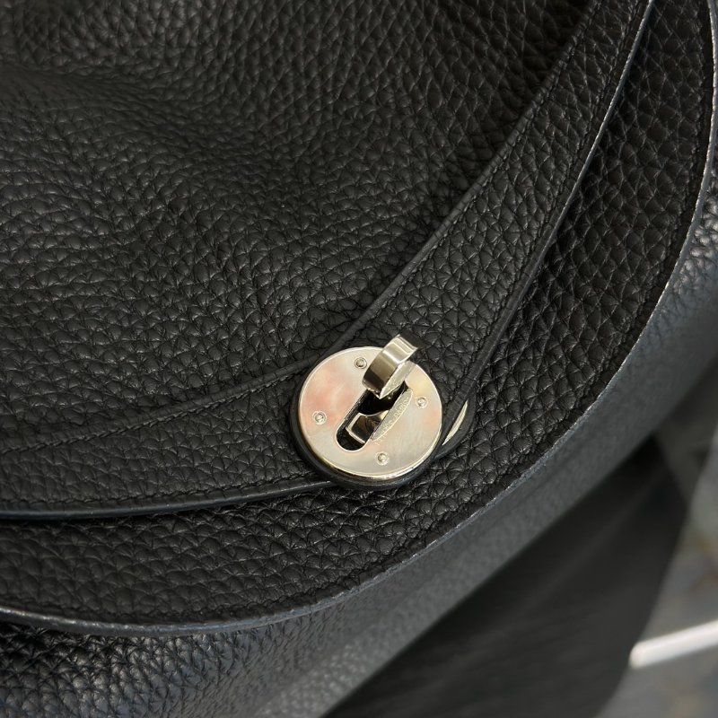 HERMES Lindy 30 - 黑銀 C-9