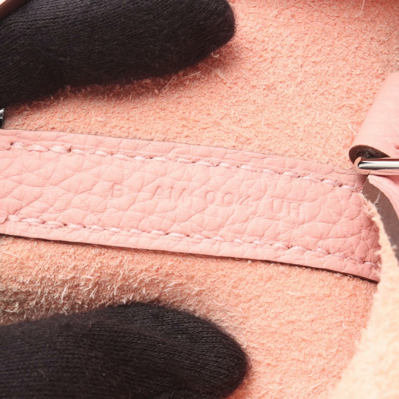 愛馬仕 Picotin Lock PM 手提包 B Taurillon Clemence 櫻花玫瑰色 二手 SHW-4