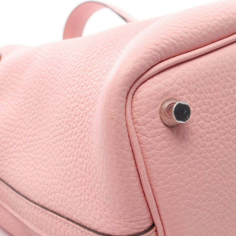 愛馬仕 Picotin Lock PM 手提包 B Taurillon Clemence 櫻花玫瑰色 二手 SHW-6