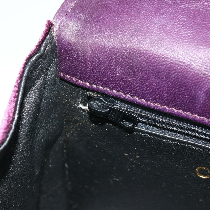 【日本直送】香奈兒 (CHANEL) 絎縫鏈條山茶花單背包 絲絨紫金色 CC 正品 YKZ1012V-21