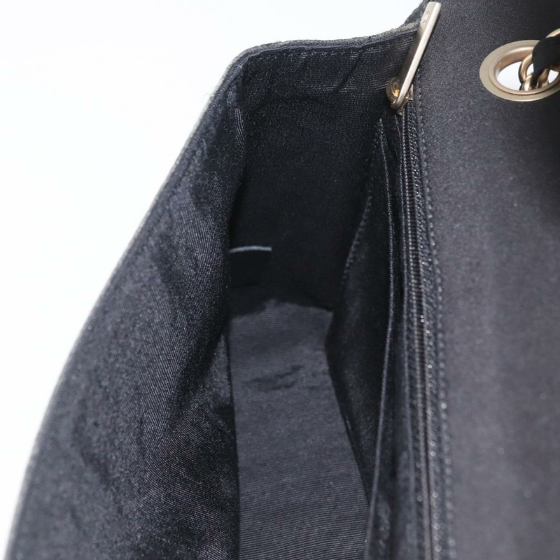 【日本直送】香奈兒 Matelasse 25 鏈條肩背包,棉質,金色/黑色,CC 標誌,正品 LNZ255SM-24