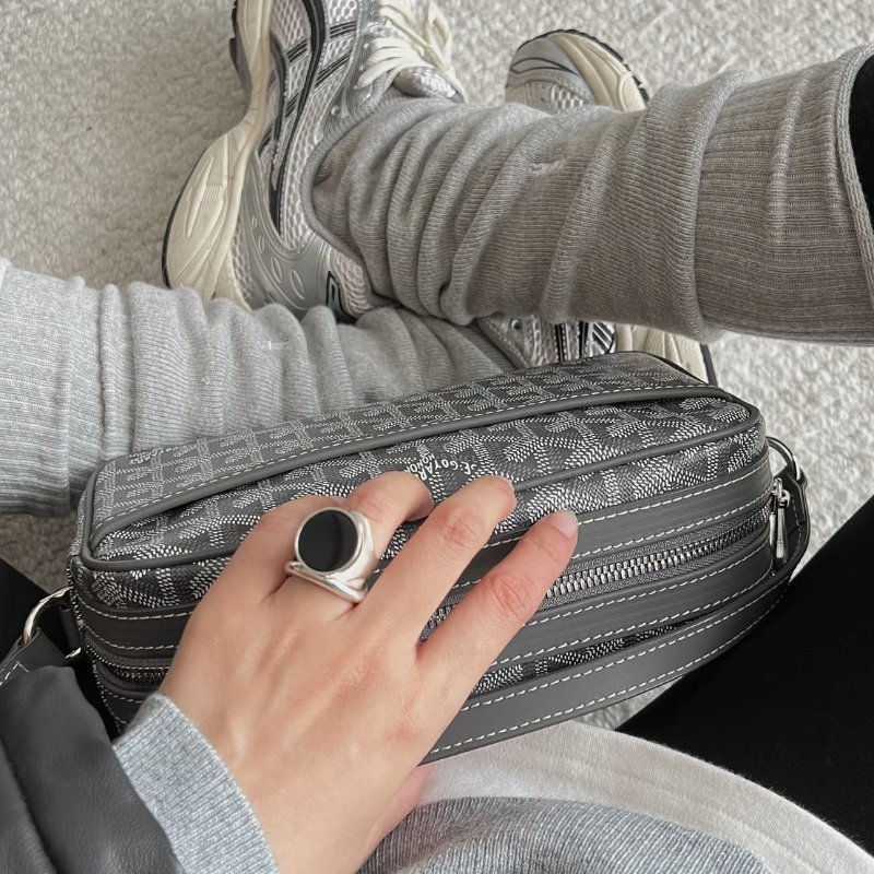 GOYARD Cap vert - 小號灰-11