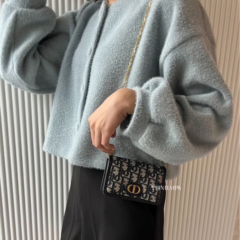 Dior 迪奧 蒙田30nano 老花鏈條包-8