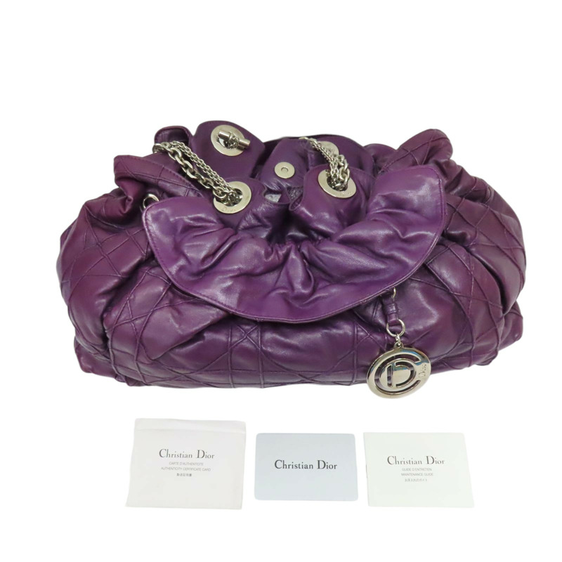 紫色 羊皮 肩背包【Dior 迪奧】-12