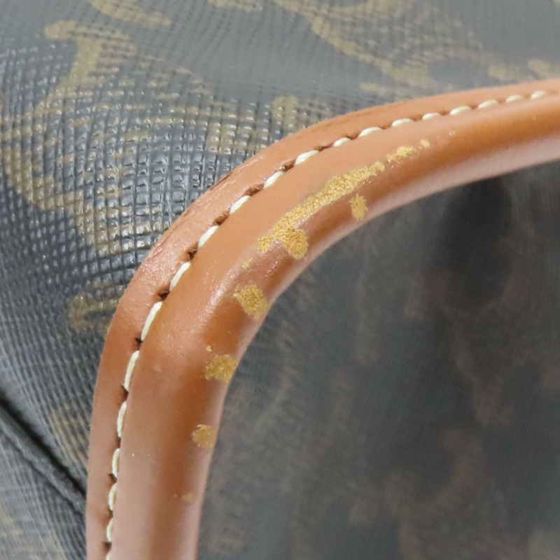 棕色 PVC塗層帆布/牛皮 Cabas 兩用包【CELINE 賽琳】 199742BZJ-11