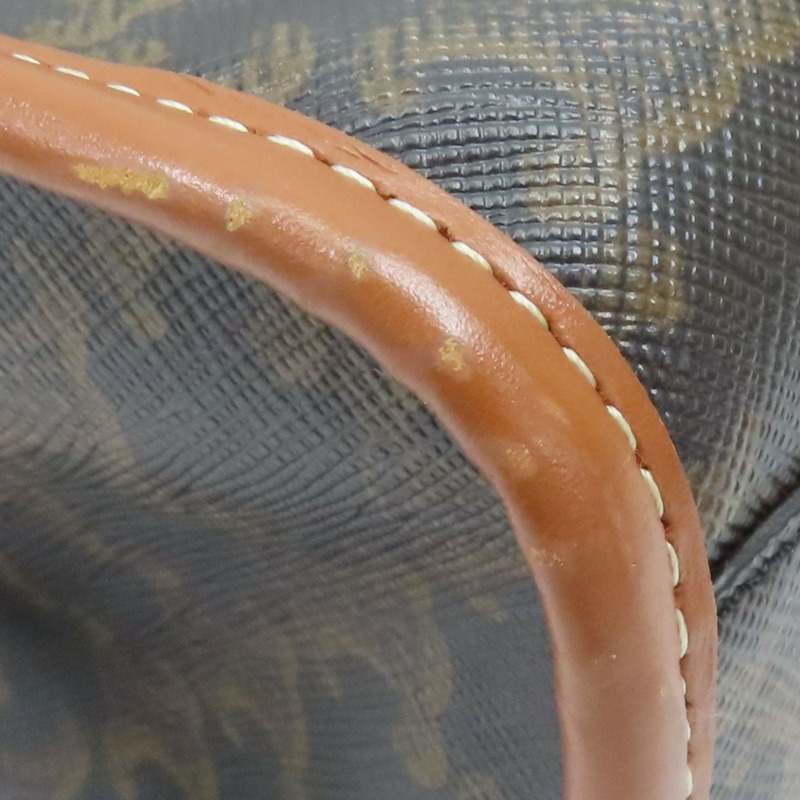 棕色 PVC塗層帆布/牛皮 Cabas 兩用包【CELINE 賽琳】 199742BZJ-12