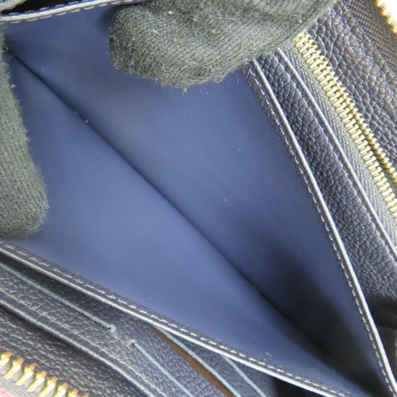 深藍色 原花牛皮 Zippy 拉鍊長夾 M62121【LOUIS VUITTON LV 路易威登】 M62121-3