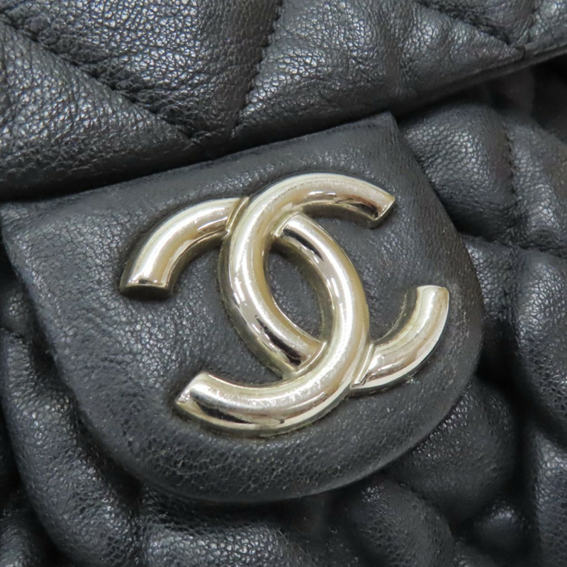 黑色 牛皮 鏈帶肩背包 (無卡) 銀釦【CHANEL 香奈兒】 A49914-5