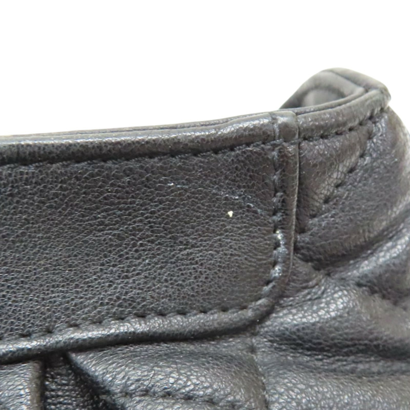 黑色 牛皮 鏈帶肩背包 (無卡) 銀釦【CHANEL 香奈兒】 A49914-12