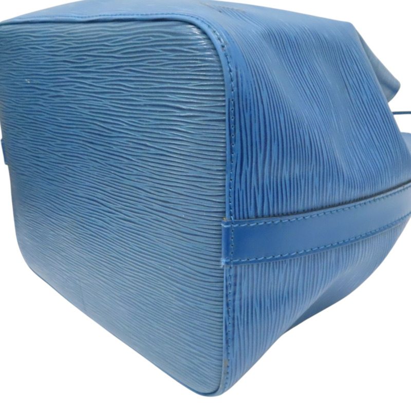 藍色 EPI 水波紋 牛皮 Petit Noe 水桶包 肩背包【LOUIS VUITTON LV 路易威登】 M44105-9