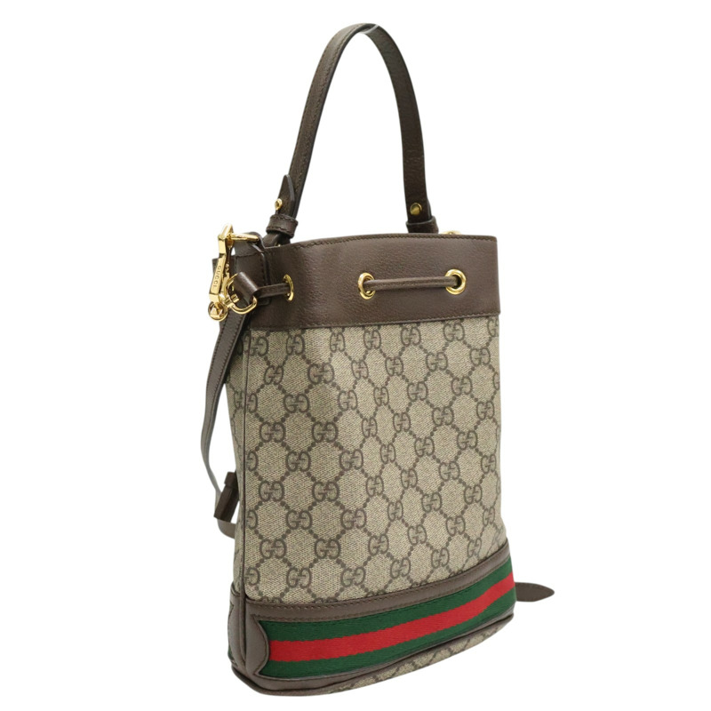 烏木色 Ophidia 小號水桶包 肩背包【GUCCI 古馳】 550621-1