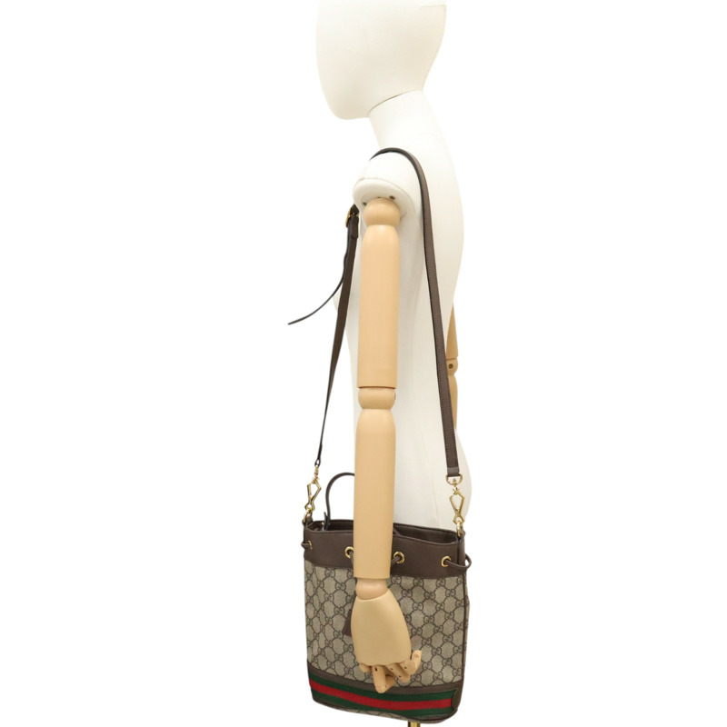 烏木色 Ophidia 小號水桶包 肩背包【GUCCI 古馳】 550621-5