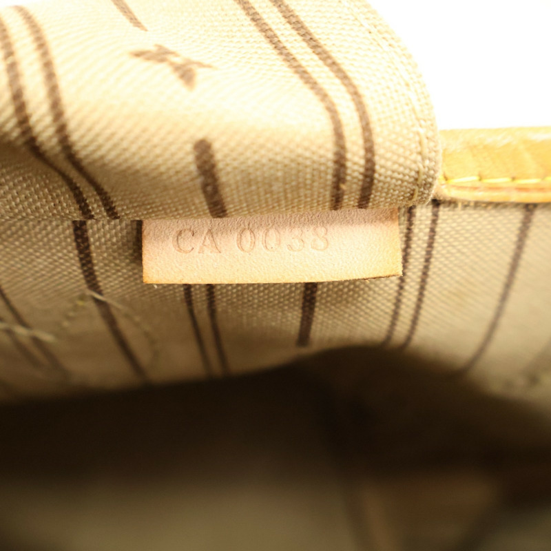 棕色 原花 PVC塗層帆布 Neverfull MM 托特包【LOUIS VUITTON LV 路易威登】 M40156-5