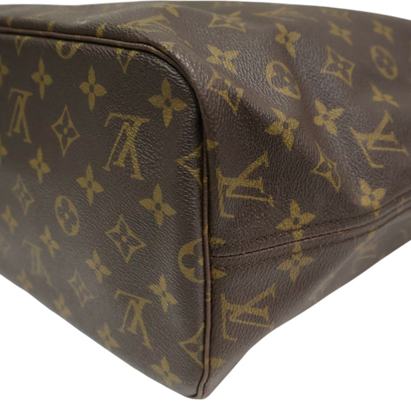 棕色 原花 PVC塗層帆布 Neverfull MM 托特包【LOUIS VUITTON LV 路易威登】 M40156-7