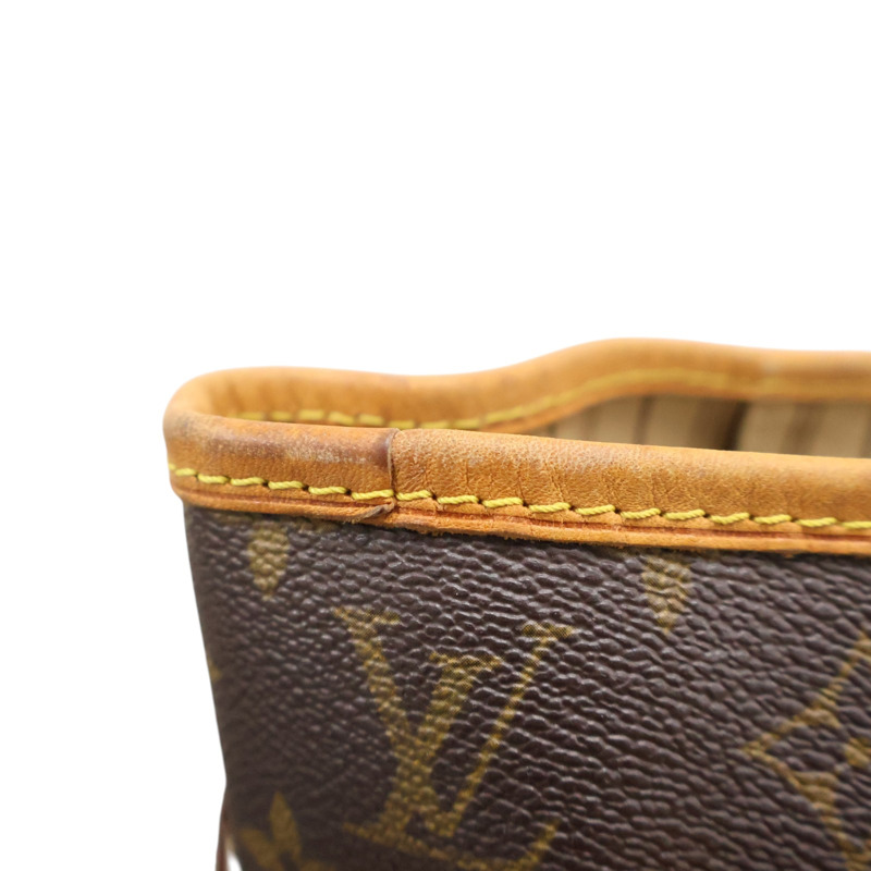 棕色 原花 PVC塗層帆布 Neverfull MM 托特包【LOUIS VUITTON LV 路易威登】 M40156-13