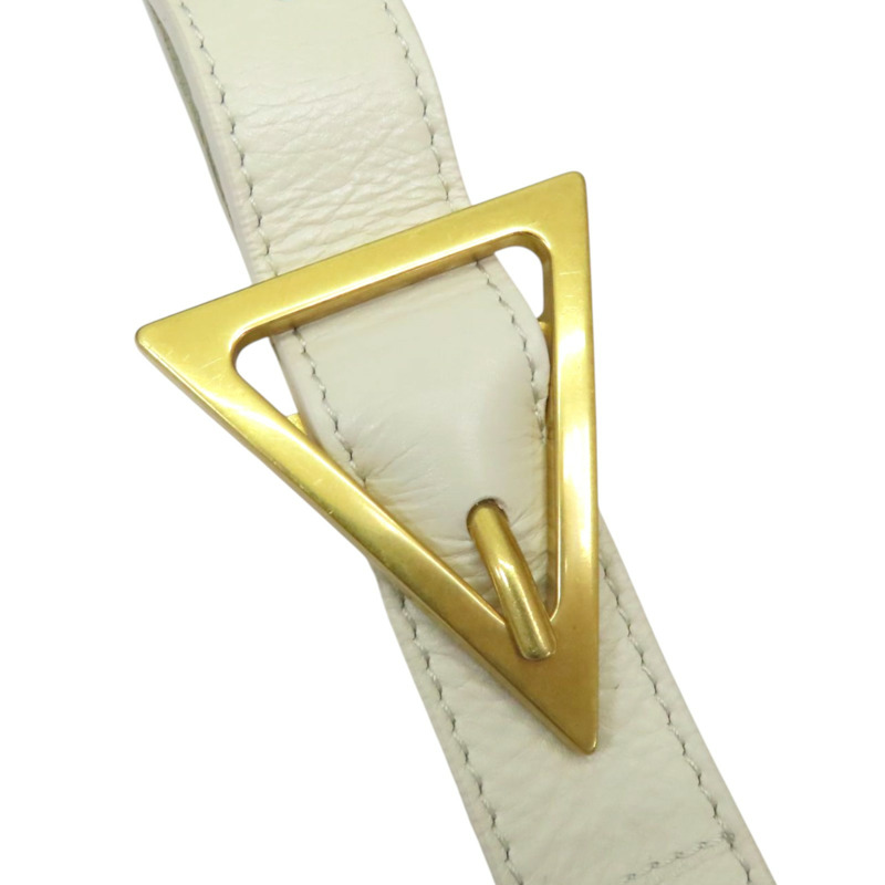 白色 羊皮 Padded Cassette枕頭包 肩背包【BOTTEGA VENETA BV 寶緹嘉】 591970-8