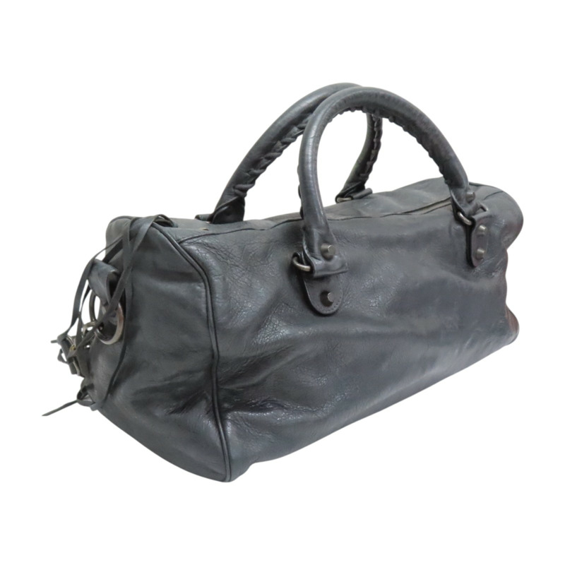 深灰色 羊皮 The Twiggy Bag 肩背包 128523【Balenciaga 巴黎世家】 128523-1