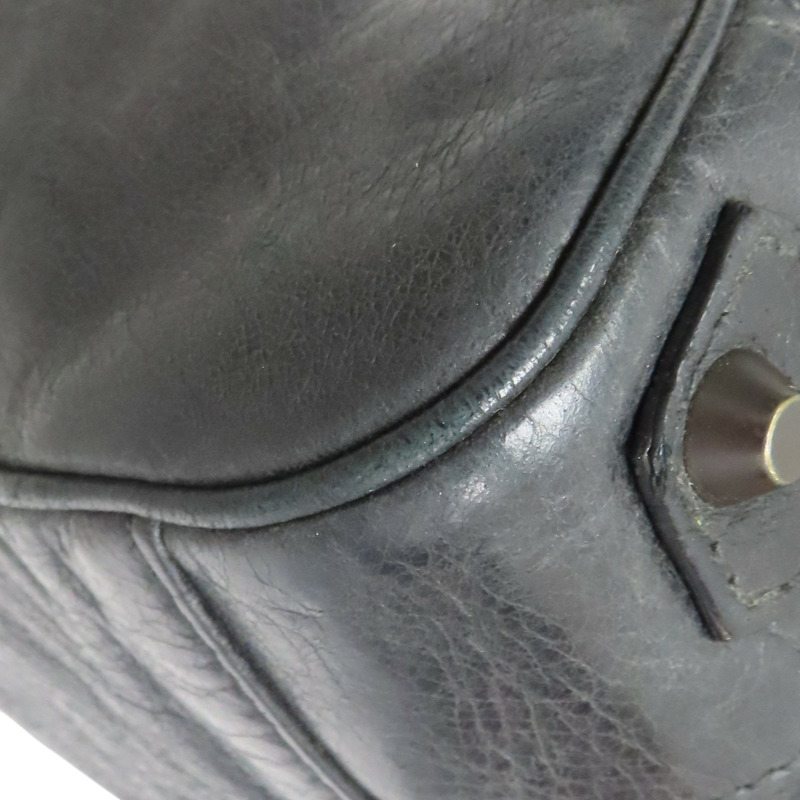 深灰色 羊皮 The Twiggy Bag 肩背包 128523【Balenciaga 巴黎世家】 128523-9