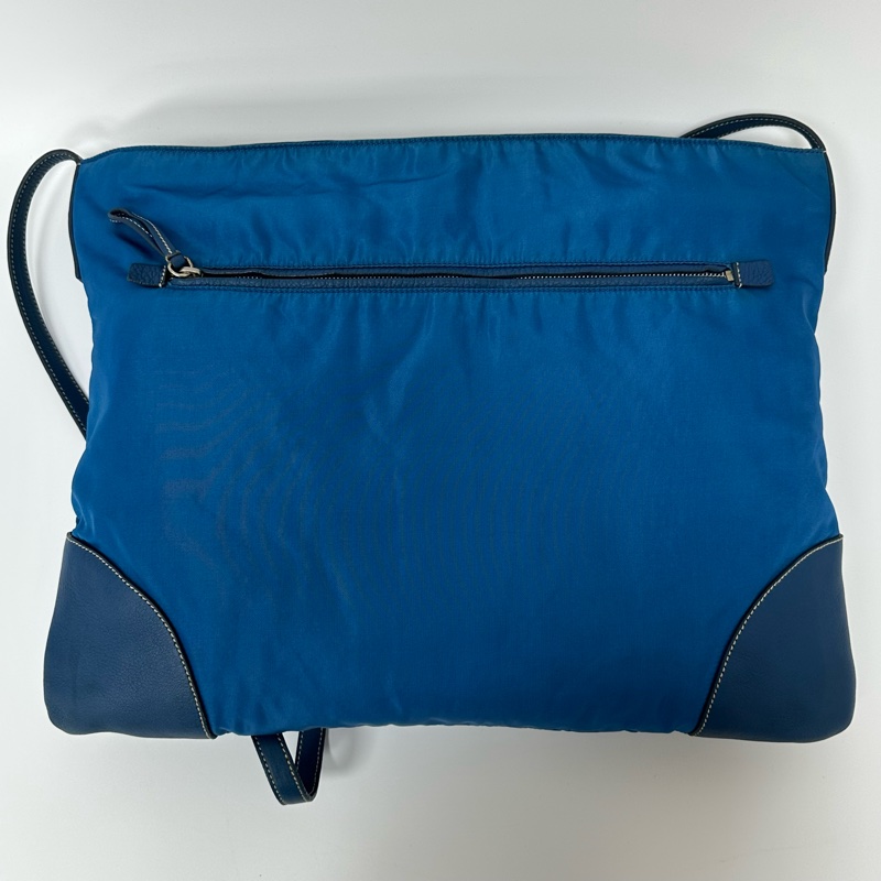 【赫蒂國際精品】PRADA 寶藍色托特包 vintage-4