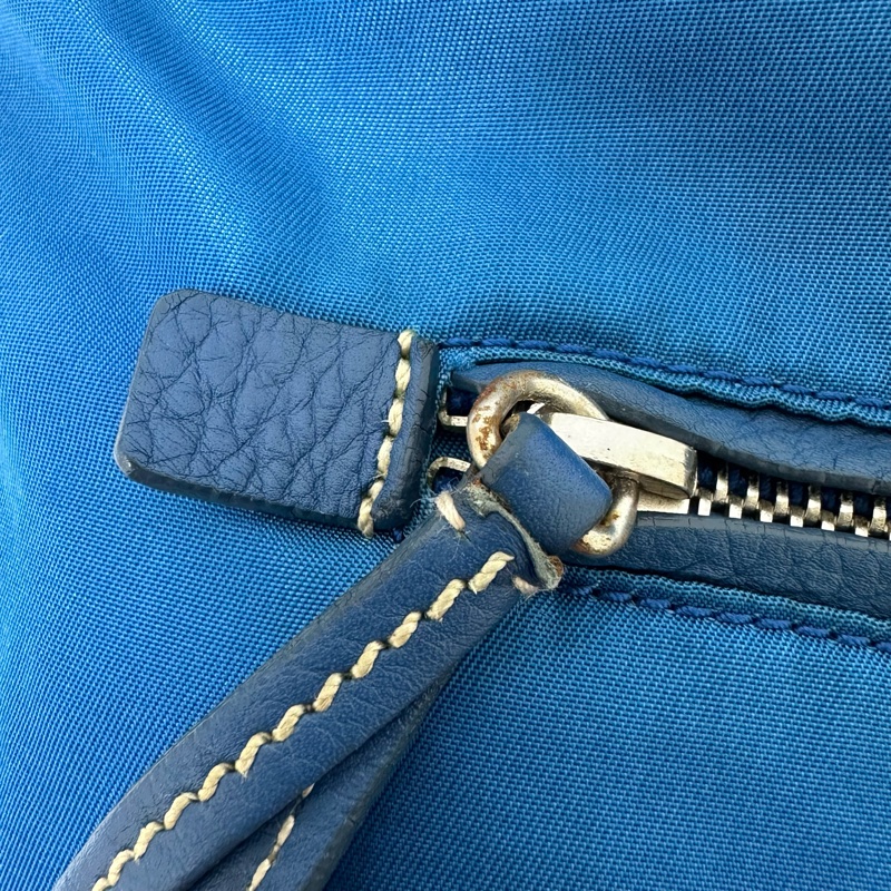 【赫蒂國際精品】PRADA 寶藍色托特包 vintage-11