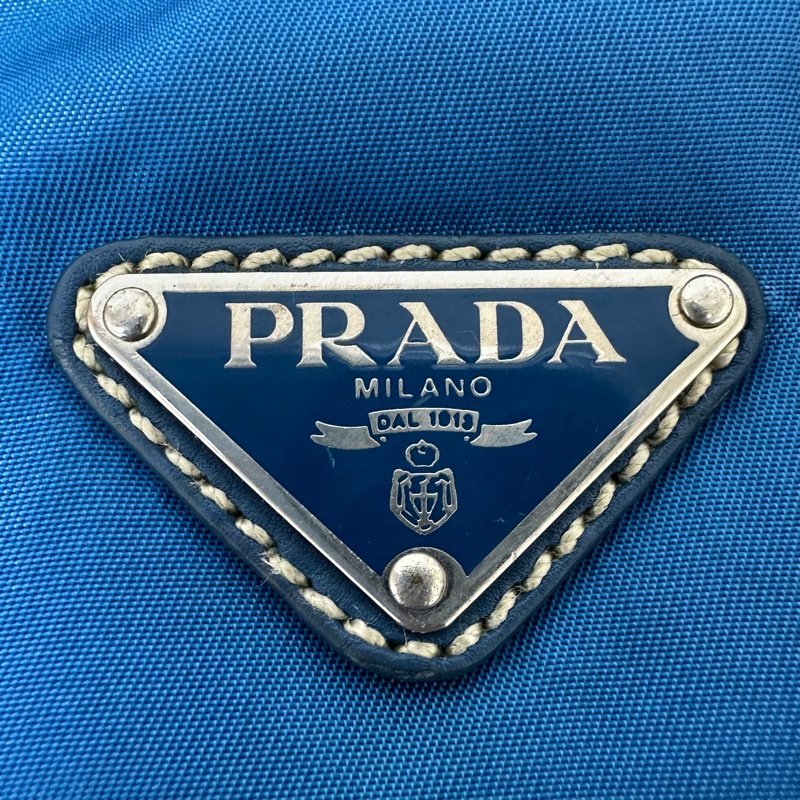 【赫蒂國際精品】PRADA 寶藍色托特包 vintage-14