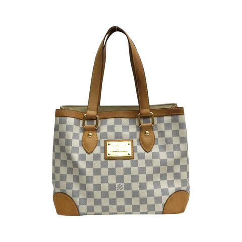 白色 棋盤格 PVC塗層帆布 肩背包【LOUIS VUITTON LV 路易威登】 N51207