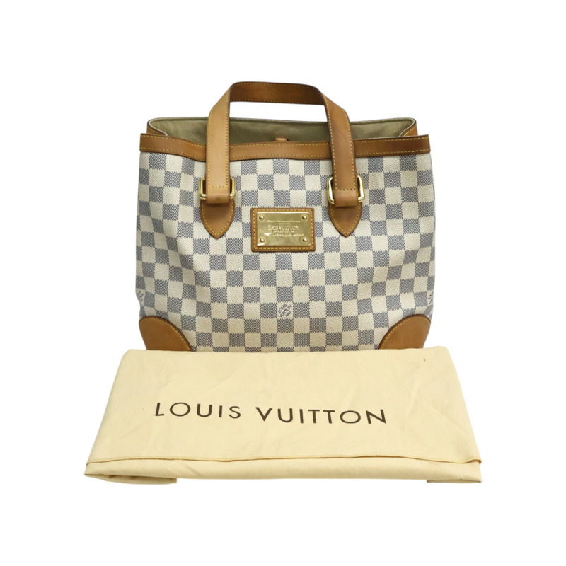 白色 棋盤格 PVC塗層帆布 肩背包【LOUIS VUITTON LV 路易威登】 N51207-7