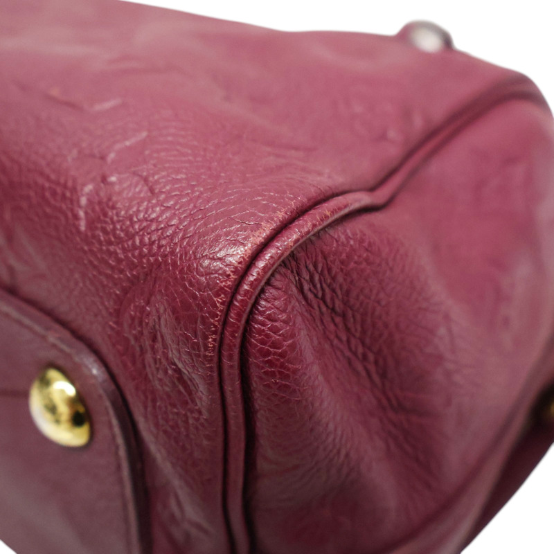 葡萄紫色 牛皮壓紋 Speedy 25 波士頓包 兩用包【LOUIS VUITTON LV 路易威登】 M40764-8