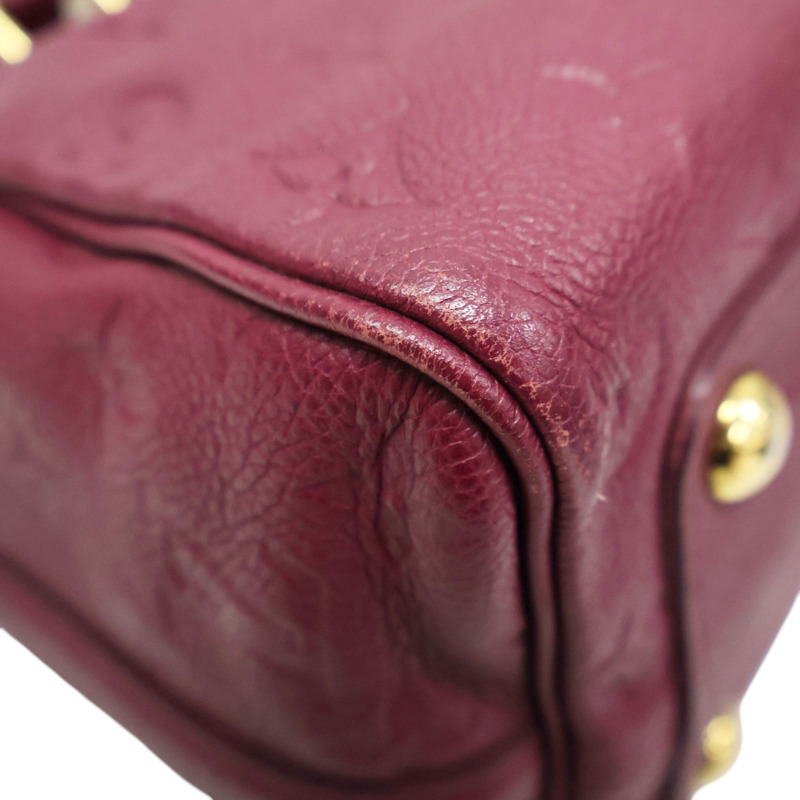 葡萄紫色 牛皮壓紋 Speedy 25 波士頓包 兩用包【LOUIS VUITTON LV 路易威登】 M40764-9