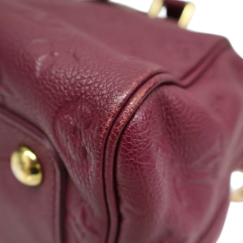 葡萄紫色 牛皮壓紋 Speedy 25 波士頓包 兩用包【LOUIS VUITTON LV 路易威登】 M40764-10