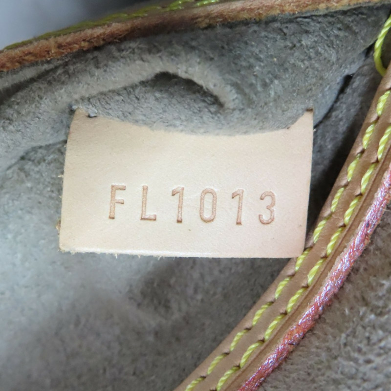 黑彩 帆布 鉚釘Alma貝殼包 手提包 村上隆聯名【LOUIS VUITTON LV 路易威登】 M92646-5