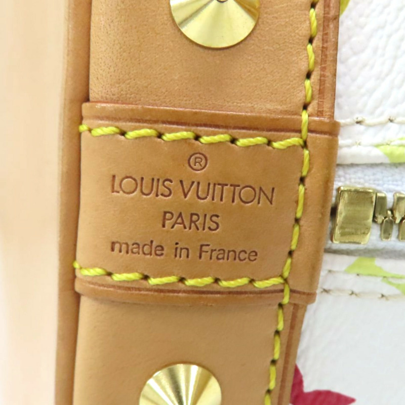 白彩 PVC塗層帆布 Alma 村上隆 手提包【LOUIS VUITTON LV 路易威登】 M92647-4