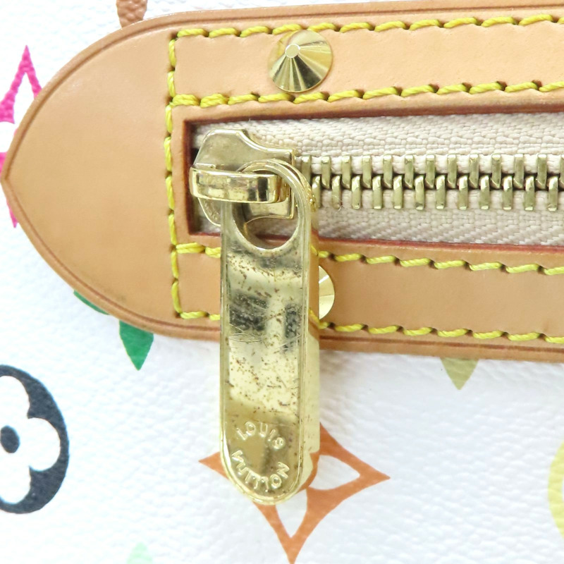 白彩 PVC塗層帆布 Alma 村上隆 手提包【LOUIS VUITTON LV 路易威登】 M92647-6