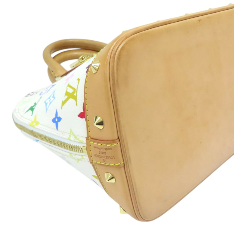 白彩 PVC塗層帆布 Alma 村上隆 手提包【LOUIS VUITTON LV 路易威登】 M92647-8